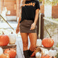 SPOOKY Round Neck Short Sleeve T-Shirt