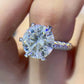 Forever Love Side Stone 5 Carat Moissanite Ring