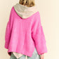 Side Slit Open Front Long Sleeve Cardigan