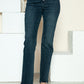 Judy Blue Button Fly Hem Destroy Straight Jeans