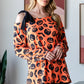 Pumpkin Print One Shoulder T-Shirt