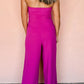 Tied Tube Wide Leg Jumpsuit