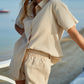 Button Up Half Sleeve Top and Shorts Set