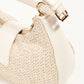 Fame Straw Braid Hobo Bag