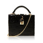 Snakeskin Print PU Leather Box Bag