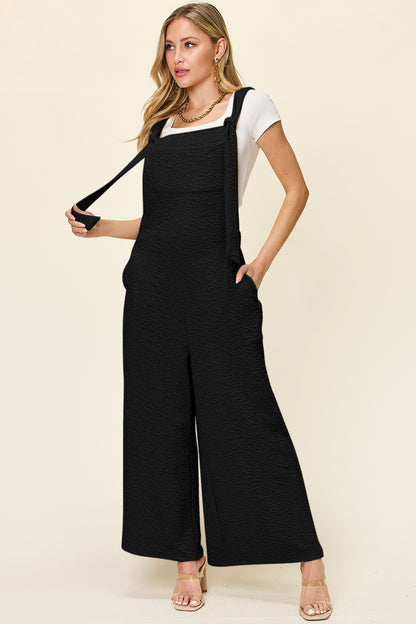 Full Size Sleeveless Wide Leg Jumpsuit