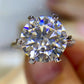 Forever Love Side Stone 5 Carat Moissanite Ring