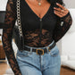 Lace V-Neck Long Sleeve Bodysuit