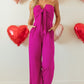 Tied Tube Wide Leg Jumpsuit