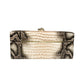 Snakeskin Print PU Leather Box Bag