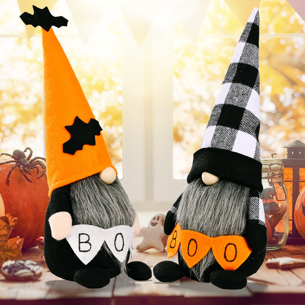 BOO Pointed Hat Faceless Gnome