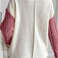 Color Block Round Neck Long Sleeve Sweater