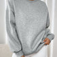 Round Neck Long Sleeve Sweatshirt