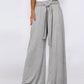 Tied Wide Leg Pants with Pockets