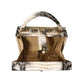 Snakeskin Print PU Leather Box Bag