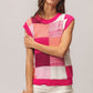 BiBi Color Block Round Neck Sweater Vest