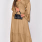 Smocked Flounce Sleeve Maxi Dress