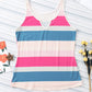 Striped Notched Neck Tank