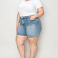 Judy Blue High Waist Rhinestone Decor Denim Shorts