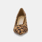 Faux Suede Leopard Point Toe Pumps