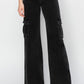 Risen High Rise Wide Leg Cargo Jeans