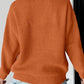 Contrast Letter Round Neck Long Sleeve Sweater