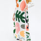 Miyake Pleated Floral Short Sleeve Maxi Dress