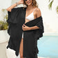 Ruffled Open Front Cover-Up