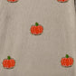 Pumpkin Round Neck Long Sleeve Sweatshirt