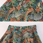 Vintage Animal Print High Waist A-line Jacquard Midi Skirt