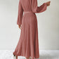 Tie Waist Long Sleeve Dress