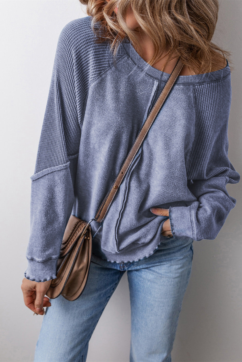 Round Neck Long Sleeve Sweatshirt