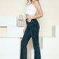 Judy Blue Button Fly Hem Destroy Straight Jeans