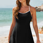 Contrast Trim Scoop Neck One-Piece Swimwear