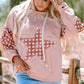 Drawstring Star Long Sleeve Hoodie