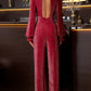 Cutout Round Neck Long Sleeve Jumpsuit