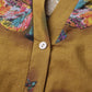 Patchwork Lapel Collar Long Sleeve Maxi Shirt Dress
