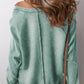 Exposed Seam Long Sleeve Sweatshirt