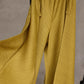 Miyake Pleated Sleeveless Top and Wide Leg Pants Set