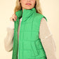 Zip Up Puffer Padded Warm Vest