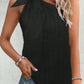 Textured Tied One Shoulder Tank