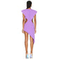 Crystal Star Cutout Sleeveless Bandage Dress