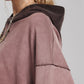 Drop Shoulder Long Sleeve Hoodie with Kangaroo Pocket