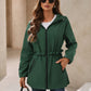 Ivy Lane Outdoor Waterproof Long Sleeve Hooded Windbreaker