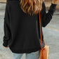 Pumpkin Round Neck Long Sleeve Knit Top