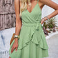 Ruffled Layered Surplice Mini Cami Dress