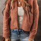 Open Front Dropped Shoulder Cardigan