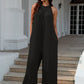 Tie Back Cutout Sleeveless Jumpsuit