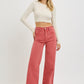 RISEN High Rise Tummy Control Wide Leg Jeans