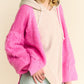 Side Slit Open Front Long Sleeve Cardigan